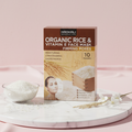 HAOKALI Professional Care Organic Rice & Vitamin E Face Mask - Firming Pores, Nourishing, Moisturizing & Whitening Skin(pack of 10)