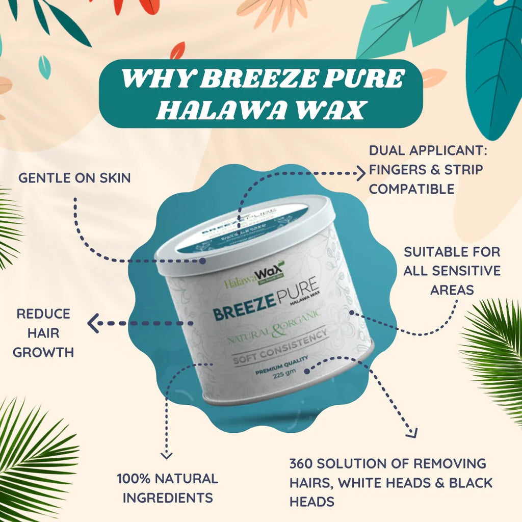Breeze Pure Organic Halawa Finger Wax | Hair Removal Wax | Best Quality Finger Wax - 225 gramoduct