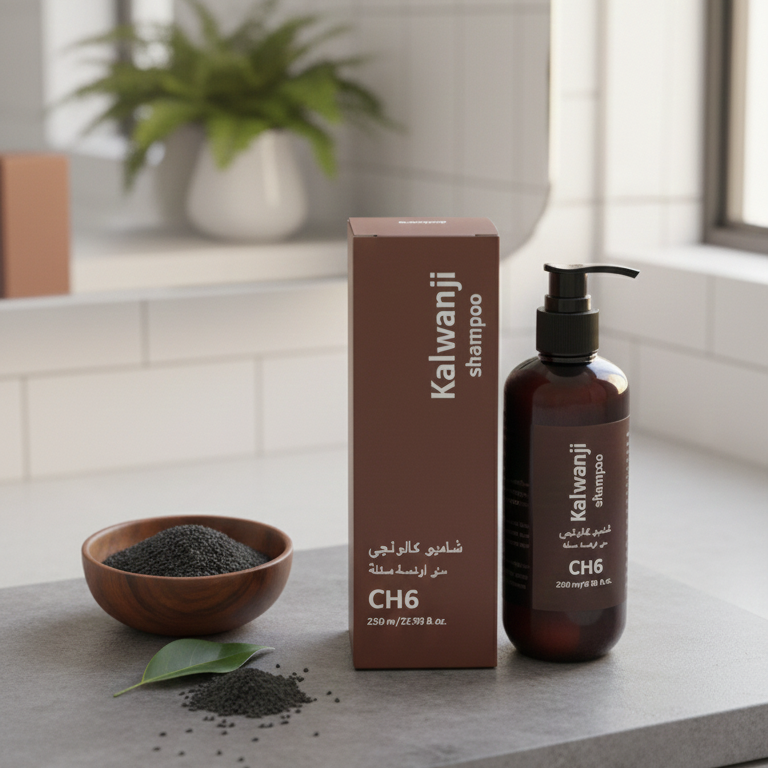 Kalwanji CH6 Black Seed Revitalizing Shampoo –300ml Nutrient-Rich Formula for Hair Strength & Shine