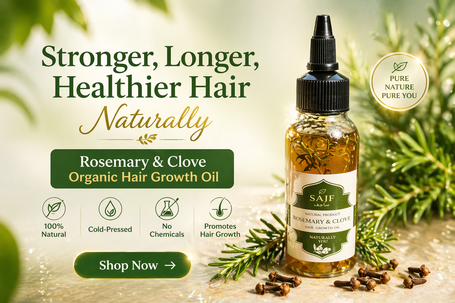 Rosemary & Cloves Hair Growth Oil
