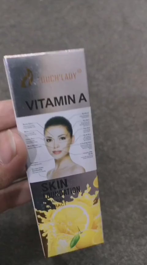 Touch Lady Vitamin A Skin Foundation With Orange Extract Providing Smooth Coverage Nourishing Effect - 40ML